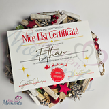 Personalised A4 Nice List Certificate