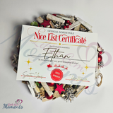 Personalised A4 Nice List Certificate