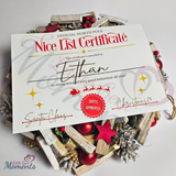 Personalised A4 Nice List Certificate