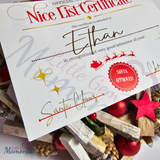 Personalised A4 Nice List Certificate