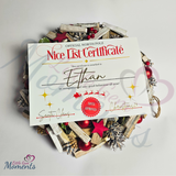 Personalised A4 Nice List Certificate