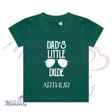 Personalised Kids "Dad's Little Dude" T-shirt