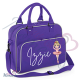 Personalised Kids Dance Bag with Custom Dolly Character - Ballet Dancer
