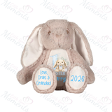 Personalised 1st Easter Bunny Teddy. Custom Keepsake First Easter Bunny Plush