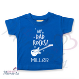 Personalised Kids "My Dad Rocks" T-shirt