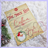 Personalised Nice List Certificate - Rustic. Custom Kids Xmas Treat. Christmas Eve Box Fillers.