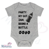 Personalised Baby "Bring A Bottle" Bodysuit
