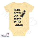 Personalised Baby "Bring A Bottle" Bodysuit
