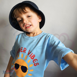 Personalised Summer Vibes Kids Shorts & T-shirt Set