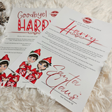 Personalised Elf Arrival & Goodbye Letter Set