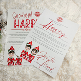 Personalised Elf Arrival & Goodbye Letter Set