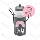 Personalised Rainbow School Water Bottle