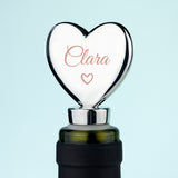 Personalised Love Heart Bottle Stopper