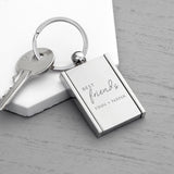 Personalised Best Friends Frame Keyring