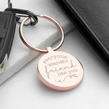 Personalised Wonderful Friend Keyring
