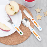 Personalised Kids Adventure Cutlery Set - Metal