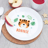 Personalised Kids Jungle Animal Plastic Plate