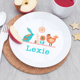 Personalised Kids Scandi Summer Plastic Plate
