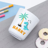 Personalised Kids Cute Dinosaur Plastic Dining Set