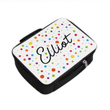 Personalised Kids Insulated Lunch Bag - Black