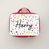 Personalised Kids Insulated Lunch Bag - Red