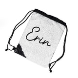 Personalised Kids Hidden Message Sequin Bag - Black