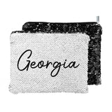 Personalised Kids Hidden Message Sequin Pencil Case - Black