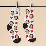 Personalised "I Love Your Face" Socks