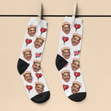 Personalised "I Love Your Face" Socks