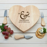 Classic Couples' Romantic Heart Cheese Board