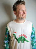 Personalised Christmas Dinosaur Pyjamas - Children & Adults Sizes