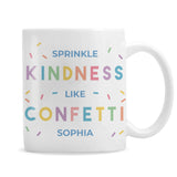 Personalised Kindness Like Confetti Hug Mug