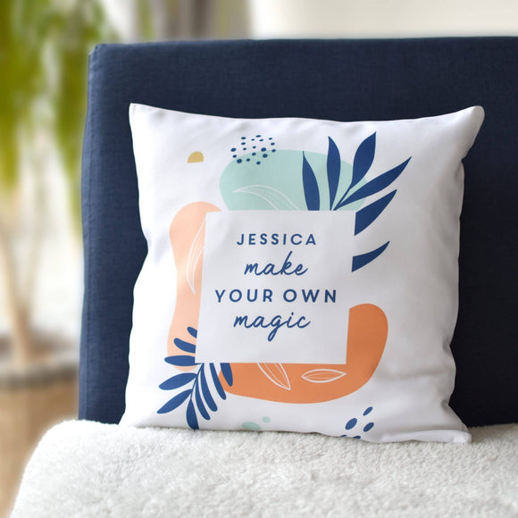 Personalised Tropical Filled Cushion