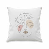 Personalised 'Grace' Fine Line Filled Cushion