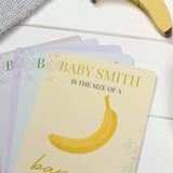 Bump to Baby Milestone Cards in Personalised Keepsake Bag