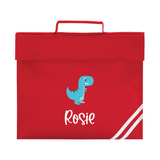 Personalised Dinosaur School Book Bag