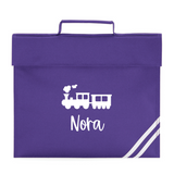 Personalised Train Book Bag