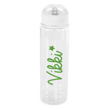 Green Star Transparent Water Bottle