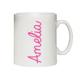 Pink Name White Mug