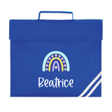 Personalised Rainbow School Book Bag