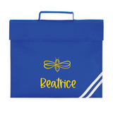 Personalised Bee School Book Bag