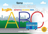 Alphabet World Personalised Colouring Book