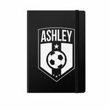 Football Badge Black A5 Notebook
