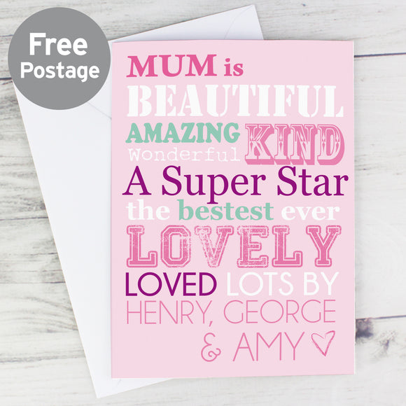 Personalised She Is... Card