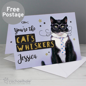 Personalised Rachael Hale "Cats Whiskers" Card