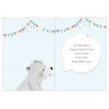Personalised I Love You Daddy Bear Father's Day Card Inner