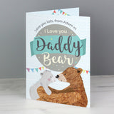 Personalised I Love You Daddy Bear Father's Day Card 4