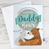 Personalised I Love You Daddy Bear Father's Day Card 1