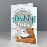 Personalised I Love You Daddy Bear Father's Day Card 6