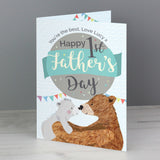 Personalised Daddy Bear 1st Father's Day Card Standing